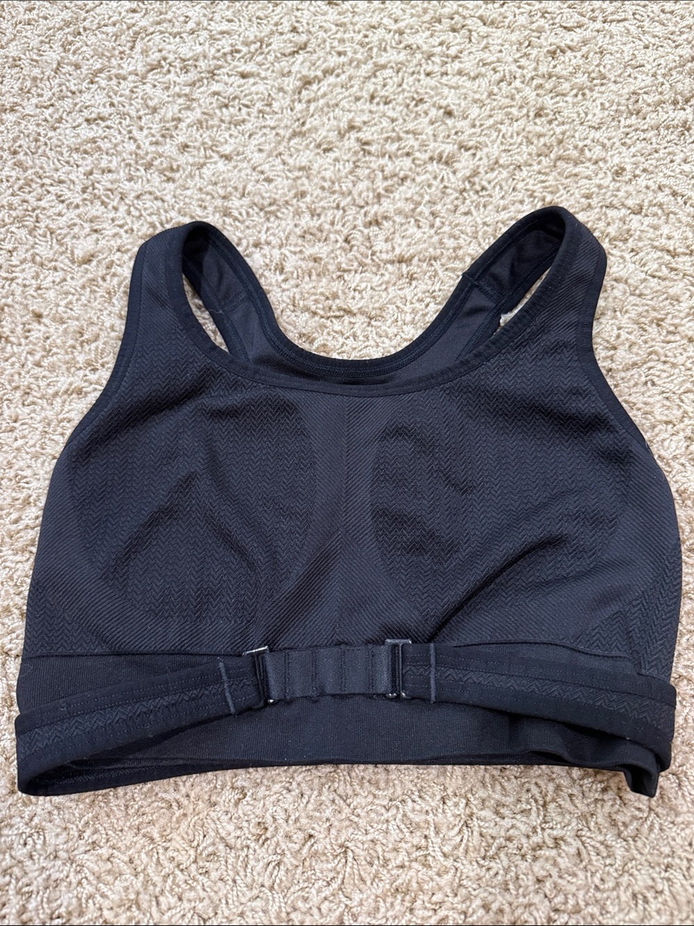 Patagonia Sports Bra Women’s Medium Black | Front Adjustable Band | Medium Suppo